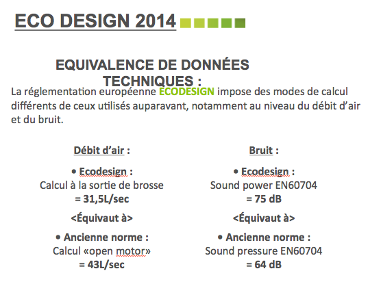 Equivalence données techniques