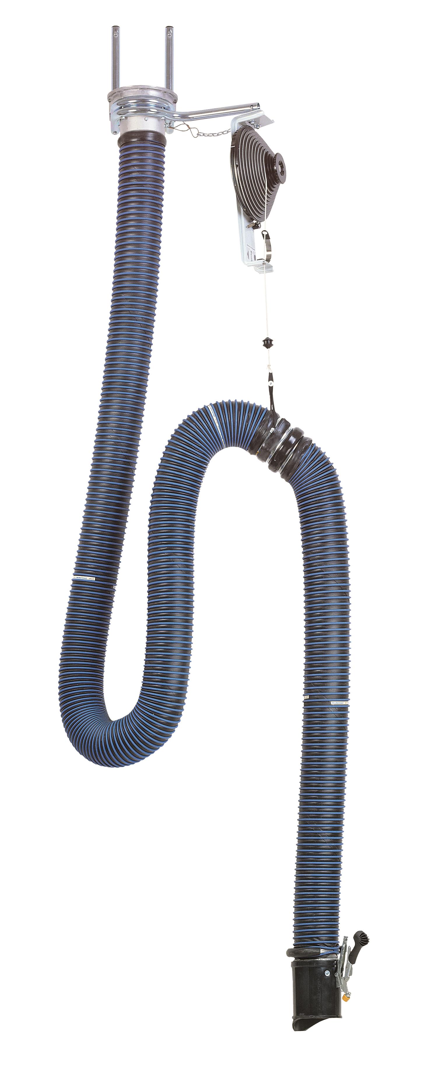 Compensateur de charge avec tuyau pour capter les gaz d'échappement
